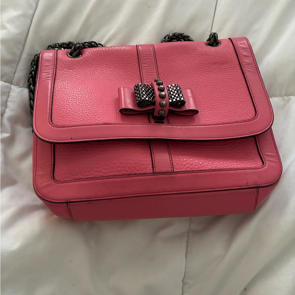 Christian Louboutin Pink Bow Shoulder Bag